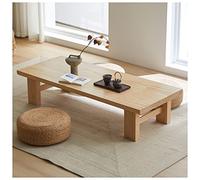 GHHVFEC Table Basse rectangulaire multifonctionnelle en Bois de Style Japonais, idéale pour Un Salon Zen ou pour Travailler sur Un Ordinateur Portable (100 x 60 x 38 cm).