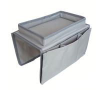 GHHZML Accoudoir Canapé Sac de Rangement Pratique for accoudoir canapé, idéal for Les télécommandes, Magazines et Plus Encore. Idéal for canapés inclinables Poches latérales(Grey)