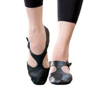 GHHZML Chausson Danse Classique Chaussures de Danse Ballet Extensibles for Femmes et Filles, Chaussures Jazz Souples, Pole Dance Twist Yoga, Sandales d'été pour la Performance(Black,42(25.5cm))
