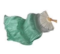 GHHZML Éventail De Danse Orientale Éventail de Danse du Ventre en Soie, 1 Paire, Vrais Longs éventails, dégradé Couleur Fait à la Main, Peut être Un Accessoire d'imitation(Color 01,150cm Real Silk)