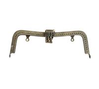 GHHZML Fermoir De Pochette 2 Accessoires de quincaillerie for Sac à Main 20,5 cm : Fermoir métallique for Portefeuille, poignée, Cadre personnalisé, Baiser(Bronze)