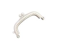 GHHZML Fermoir De Pochette Cadre de Sac à Main Couleur Bonbon, Fermoir Baiser, fermoirs Boucle(White)