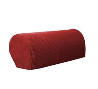 GHHZML Housse Accoudoir Canapé 2PCS/Set Sofa Armrest Cover for Living Room Elastic Jacquard Armchair Couch Case Non Slip Slipcover Corner Decor pour Le Salon(Wine Red)