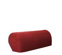GHHZML Housse Accoudoir Canapé 2PCS/Set Sofa Armrest Cover for Living Room Elastic Jacquard Armchair Couch Case Non Slip Slipcover Corner Decor pour Le Salon(Wine Red)
