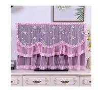 GHHZML Housse De Protection Pour Téléviseur Allumez Le Téléviseur Sans Retirer Couvercle Cache Anti-poussière TV Plein Format(Pink,42 inches)