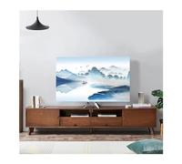 GHHZML Housse De Protection Pour Téléviseur Couverture anti-poussière for capot de télévision à Force élastique, tissu 32 75 pouces, Style chinois Simple et moderne(02,43-46 inch)