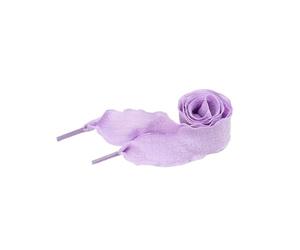 GHHZML lacet satin 1 paire de lacets pétale largeur 2.5cm espadrilles décontractées lacet corde for chaussures plates 80/100/120/140CM accessoires(Light purple,140cm)