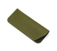GHHZML Pochette Lunette Étui à lunettes de soleil for femmes, couleur Pure, étui for lecture, pochette en cuir PU souple, sac poche for, manchon protection for(Green)