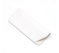 GHHZML Pochette Lunette Étui à lunettes de soleil for femmes, couleur Pure, étui for lecture, pochette en cuir PU souple, sac poche for, manchon protection for(White)