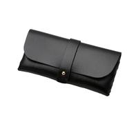 GHHZML Pochette Lunette Étui à lunettes en cuir souple for femmes, sac, boîte de soleil Portable, accessoires, étui(Black)