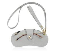 GHHZML Pochette Lunette Sac à lunettes de soleil souple, Portable, anti-rayures, étui en cuir suspendu au cou, sac rangement for for femmes et hommes(Color-444)
