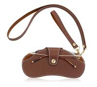 GHHZML Pochette Lunette Sac à lunettes de soleil souple, Portable, anti-rayures, étui en cuir suspendu au cou, sac rangement for for femmes et hommes(Color-555)