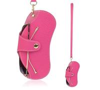 GHHZML Pochette Lunette Sac à lunettes de soleil souple, Portable, anti-rayures, étui en cuir suspendu au cou, sac rangement for for femmes et hommes(Color-22)