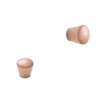 GHHZML Poignee Bois 2 pièces poignée en bois hexagone carré rond bouton de tiroir placard boutons armoire cuisine porte meubles décoration pour le Cabinet(22x22x16mm-A)