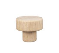 GHHZML Poignee Bois Boutons de tiroir d'armoire ronds en bois, 1 à 48 pièces, inachevé, couleur bricolage, poignées porte garde-robe, placard avec vis pour le Cabinet(S(30x25mm),30pcs)