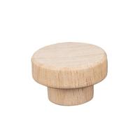 GHHZML Poignee Bois Boutons de tiroir d'armoire ronds en bois, 1 à 48 pièces, inachevé, couleur bricolage, poignées porte garde-robe, placard avec vis pour le Cabinet(M(40x25mm),30pcs)