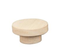 GHHZML Poignee Bois Boutons de tiroir d'armoire ronds en bois, 1 à 48 pièces, inachevé, couleur bricolage, poignées porte garde-robe, placard avec vis pour le Cabinet(L(50x25mm),30pcs)