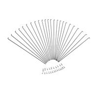 GHHZML Rayon Velo Lot de 24 Rayons et écrous vélo en Acier 255 mm, 275 289, for Jantes 27,5/26/29 Pouces(289MM)