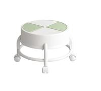 GHHZML Tabouret Bas À roulettes Petit Tabouret à roulettes Universel Rotatif 360 degrés for Enfants, Bas, siège, Chaise roulante Faible Hauteur avec for Chambre pour Home Office(Green)
