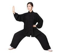 GHHZML Tenue Tai Chi Femme Tenue de Tai Chi for Adultes, vêtements de Kung Fu, Arts Martiaux, Tenue de Wing Chun, Performance de Taichi(Black,XL)