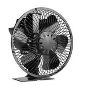 GHHZML Ventilateur Poele à Bois Ventilateur de poêle à 6 pales alimenté par la chaleur avec couvercle Brûleur bois silencieux cheminée grand volume d'air Distribution efficace(Stove Fan)
