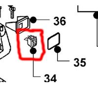 GHIBLI 2506230 12-659 Interrupteur bipolaire avec protection pour AS10, ASL10, AS27. AS30, AS40, AS30, AS40, M26