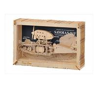 Ghibli - Porco Rosso - Théâtre De Papier Style Bois Pig Savoia S.21f