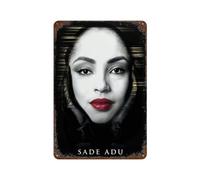 GHIBYN Poster Singer Sade Adu 30 x 20 cm - Décoration murale en métal - Décoration de bar moderne