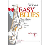 Ghidoni: easy blues pour saxophone alto en mi bemol (ou soprano ou tenor) et piano deb.2
