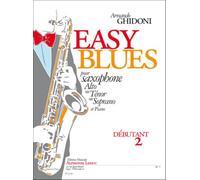 Ghidoni: easy blues pour saxophone alto en mi bemol (ou soprano ou tenor) et piano deb.2