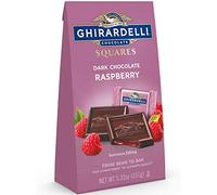 Ghirardelli Dark and Raspberry Squares Stand Up Bag, 5.32 Ounce
