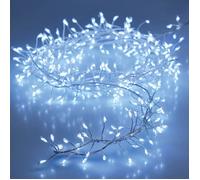 GHIRLANDA 100 MICROLED LINEARI LUCI BIANCO FREDDO A BATTERIA