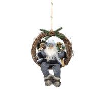Ghirlande De Noël Décorative Pour Porte Couronne Père Noël Ornamentale D27 4806