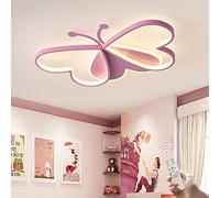 GHiycotdl Plafonnier Led, Lampe Plafond 50cm plafonnier chambre enfant Plafond Led Papillons Moderne Applicable à Salle de Enfant, Chambre (Dimmable 50cm