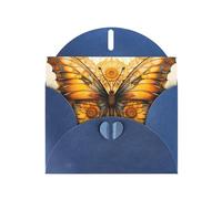 Ghjkfbf Cartes de vœux vierges imprimées tournesol et papillons avec enveloppes peintes pour anniversaire, carnaval, mariage, toutes occasions