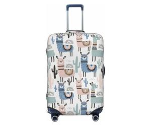 Ghjkfbf Housse de protection lavable avec fermeture éclair dissimulée Motif cactus tropical Lama, noir, Small