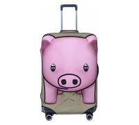 Ghjkfbf Housse de protection lavable avec fermeture éclair dissimulée Motif cochon poudré, noir, Large