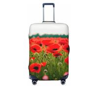 Ghjkfbf Housse de protection lavable avec fermeture éclair dissimulée Motif coquelicots, noir, X-Large