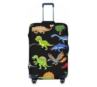 Ghjkfbf Housse de protection lavable avec fermeture éclair dissimulée Motif dinosaure, noir, Small