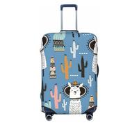 Ghjkfbf Housse de protection lavable avec fermeture éclair dissimulée Motif lama Cactus Plante Désert, noir, Medium