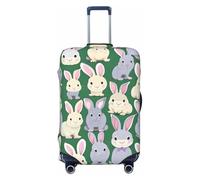 Ghjkfbf Housse de protection lavable avec fermeture éclair dissimulée Motif lapin, noir, Medium