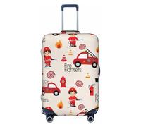 Ghjkfbf Housse de protection lavable avec fermeture éclair dissimulée Motif petits garçons et filles dans les pompiers, noir, X-Large