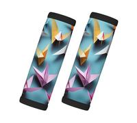 Ghjkfbf Lot de 2 poignées de bagage en papier origami avec impression de grues - Identification facile pour sac de voyage ou valise