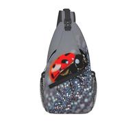 Ghjkfbf Sac à dos à bandoulière motif coccinelles avec imprimé moucheté infini pour homme et femme - Sac à dos multifonction pour randonnée, voyage