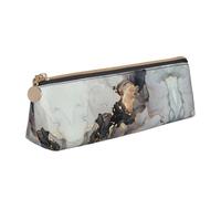 Ghjkfbf Trousse à crayons en cuir avec imprimé gouache colorée, pochette avec fermeture éclair pour fournitures de papeterie, petite trousse de maquillage