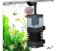 Ghjkldha Aquarium Skimmer, Compact Waste Removal Device, Anti Clog Oxygen Enhancer, Efficient Water Cleaning Tool for Freshwater Tanks Aquariums Maintenance Care System for Adults Lovers Families