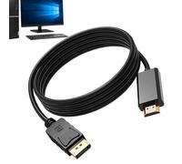 Ghjkldha Câbles Informatiques,Câble DP Unidirectionnel 4K 1,8 m - de Données Plug and Play pour PC, Streamers, Professionnels IT, Joueurs, Streaming Média, Vidéo à