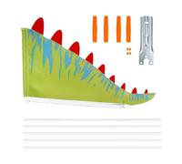 Ghjkldha Cartoon Bike Flag, Dinosaur Tail Banner, Reflective Safety Decor