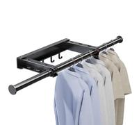 Ghjkldha Clothes Drying Rack - Wall Mounted Retractable Laundry Stand for Towels, Garments with Heavy Duty Function, Indoor Outdoor Clothesline for Room, Door, Closet, Balcony