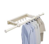 Ghjkldha Clothes Drying Rack - Wall Mounted Retractable Laundry Stand for Towels, Garments with Heavy Duty Function, Indoor Outdoor Clothesline for Room, Door, Closet, Balcony
